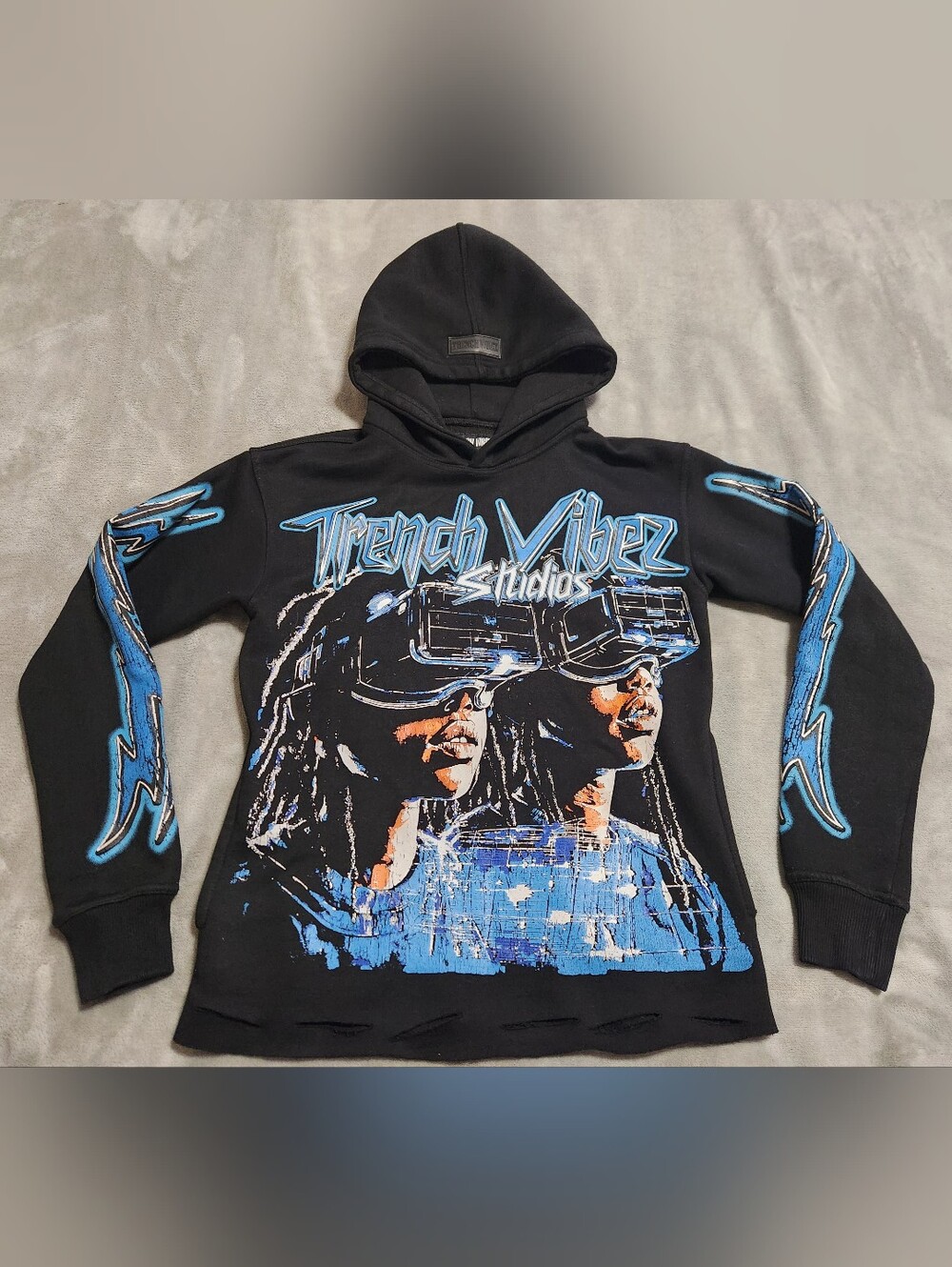 Trench Vibez Studios Cyberpunk VR Graphic Hoodie